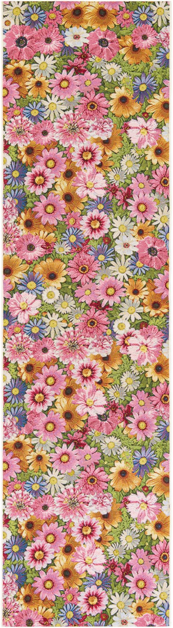 Seaside Blooms Collection Area Rug - Marseilles Runner Multi lifestyle 2