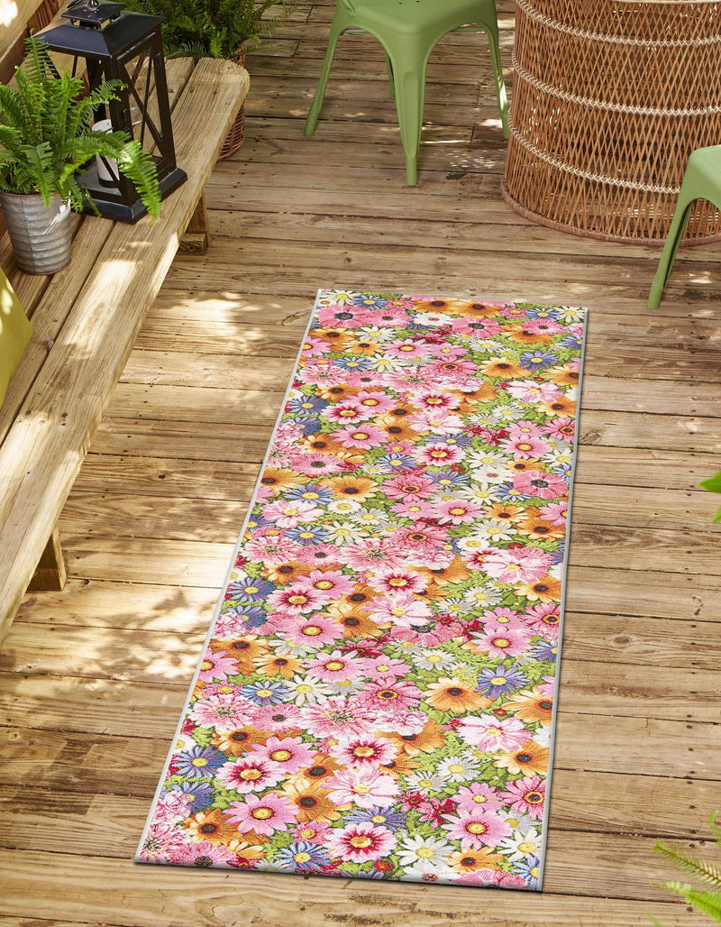 Seaside Blooms Collection Area Rug - Marseilles Runner Multi lifestyle 9