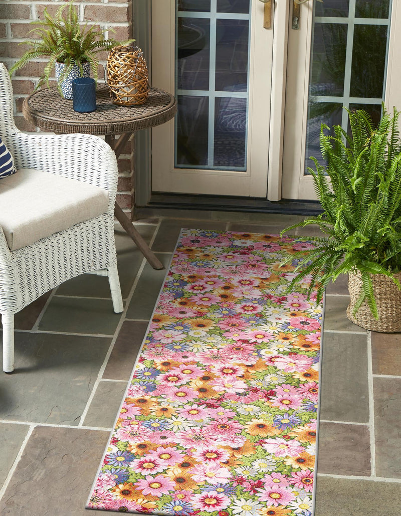 Seaside Blooms Collection Area Rug - Marseilles Runner Multi lifestyle 11