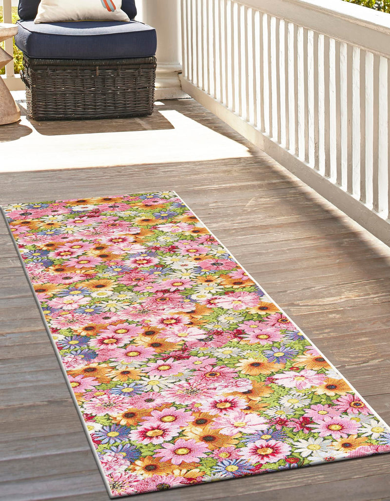 Seaside Blooms Collection Area Rug - Marseilles Runner Multi lifestyle 12