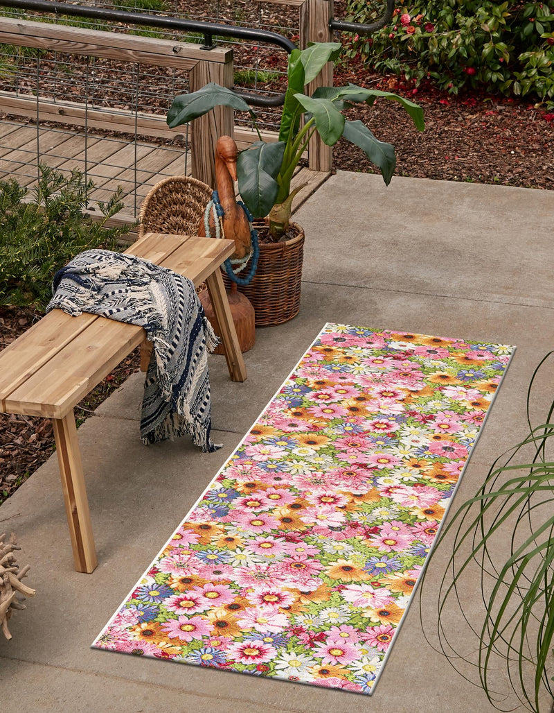 Seaside Blooms Collection Area Rug - Marseilles Runner Multi lifestyle 13