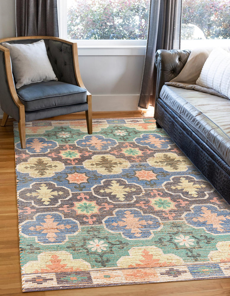 Savannah Threads Collection Area Rug - Greenwich Rectangle Multi lifestyle 2