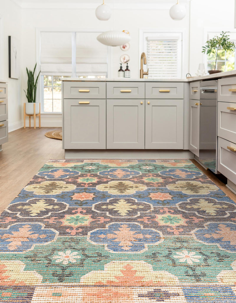 Savannah Threads Collection Area Rug - Greenwich Rectangle Multi lifestyle 3