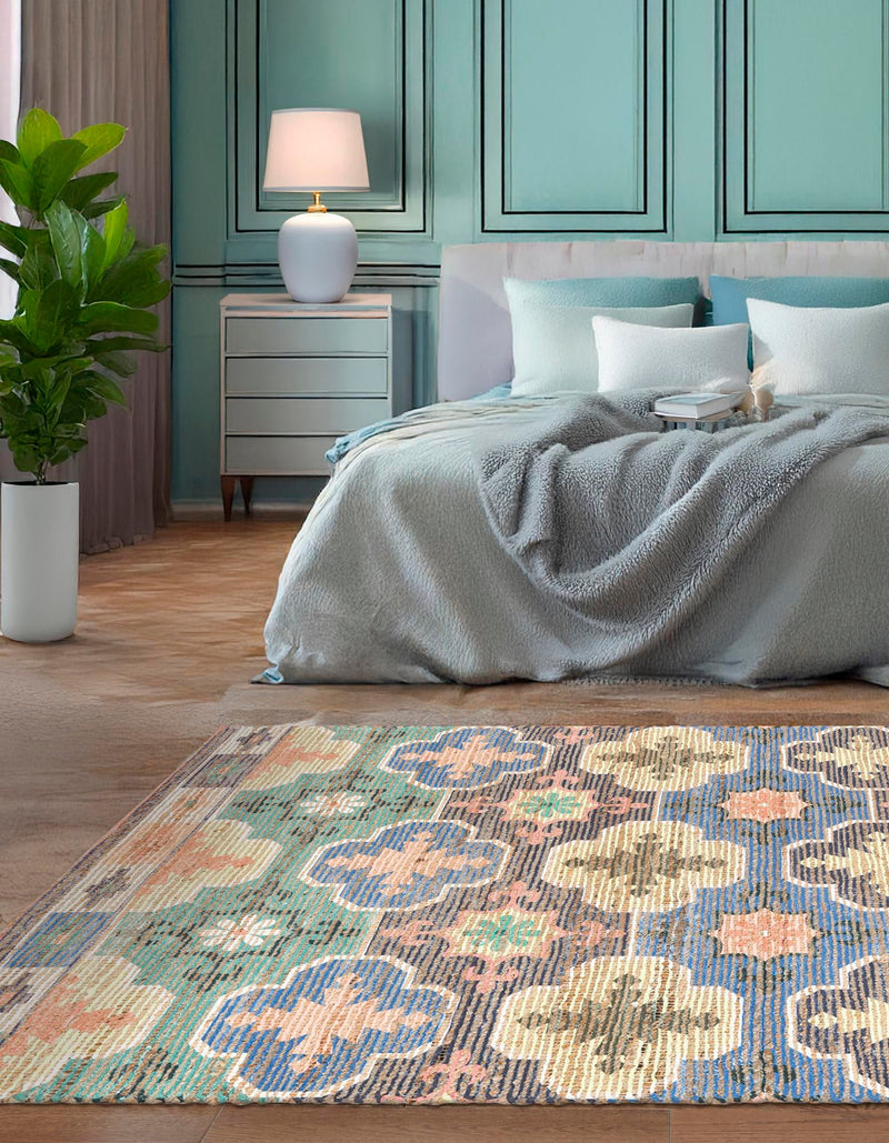 Savannah Threads Collection Area Rug - Greenwich Rectangle Multi lifestyle 4
