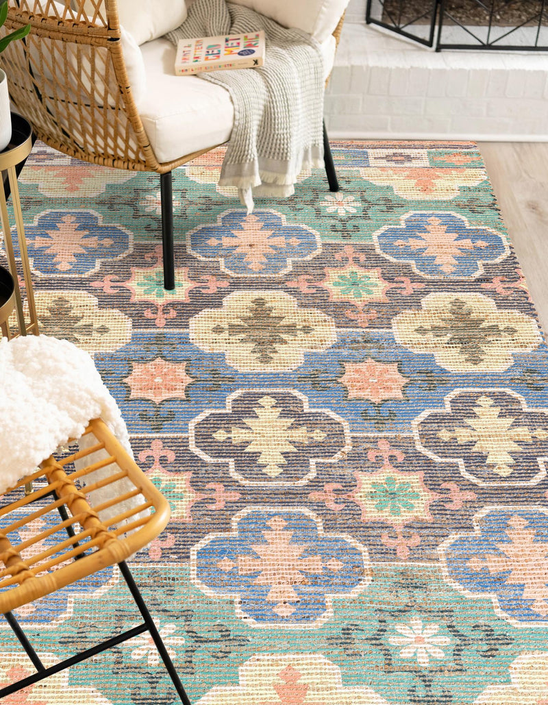 Savannah Threads Collection Area Rug - Greenwich Rectangle Multi lifestyle 5