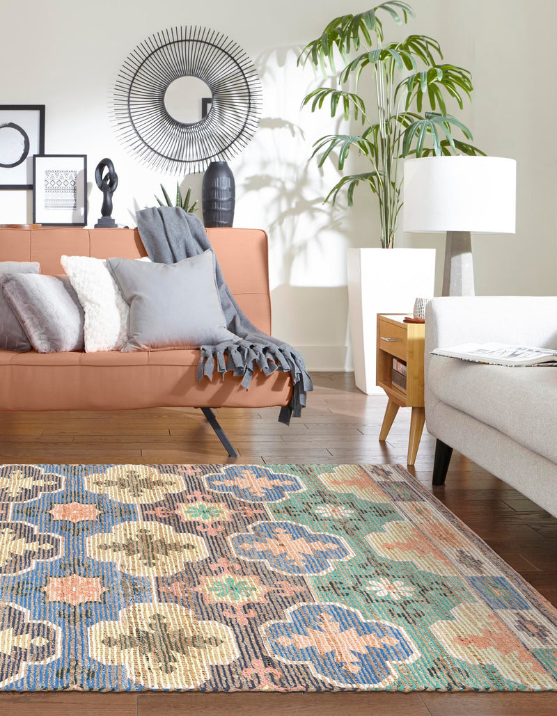 Savannah Threads Collection Area Rug - Greenwich Rectangle Multi lifestyle 6