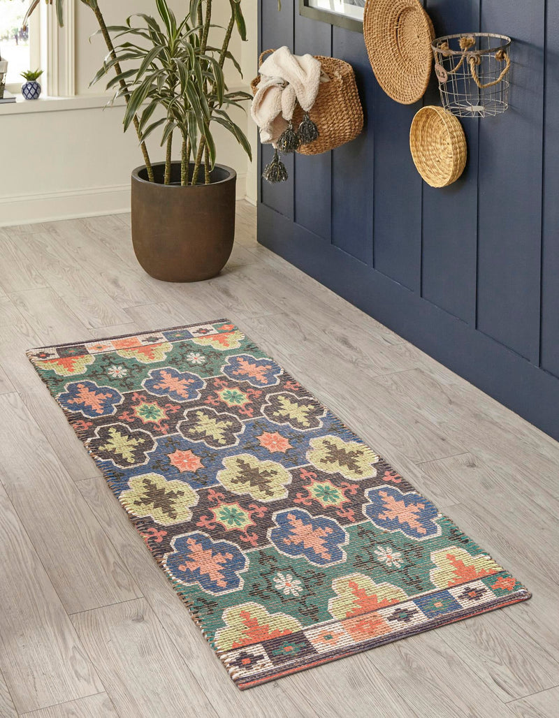 Savannah Threads Collection Area Rug - Greenwich Runner Multi lifestyle 17
