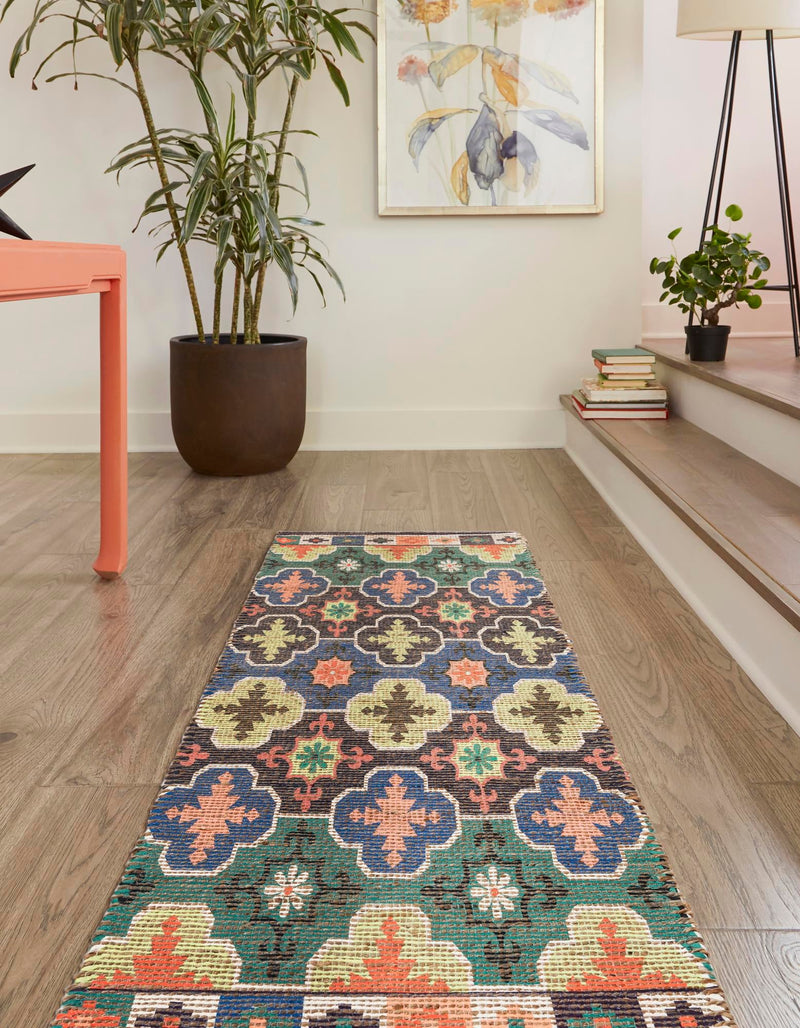 Savannah Threads Collection Area Rug - Greenwich Runner Multi lifestyle 18