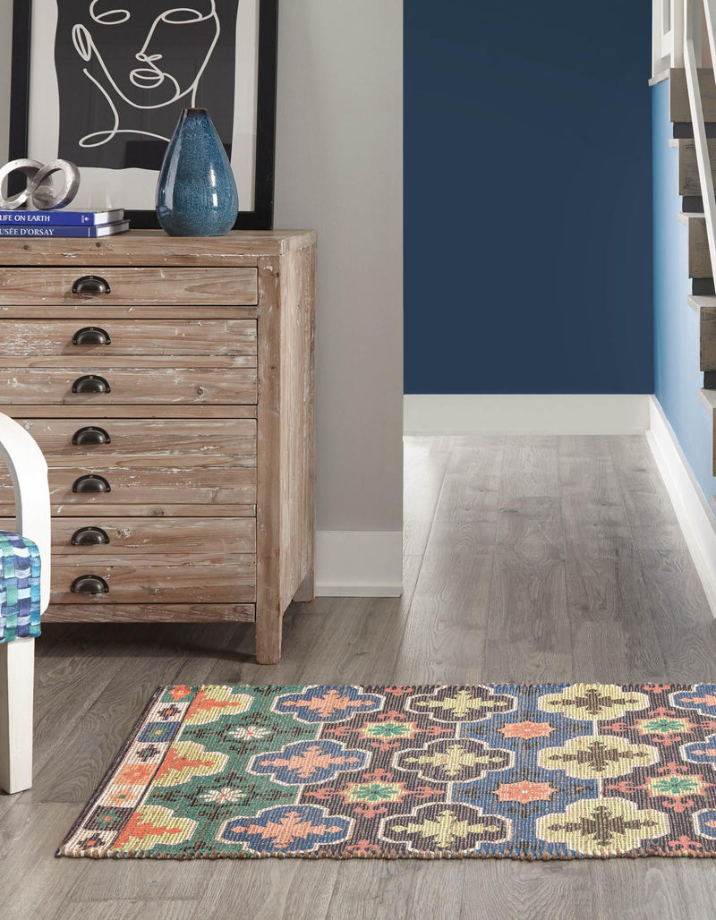 Savannah Threads Collection Area Rug - Greenwich Runner Multi lifestyle 19