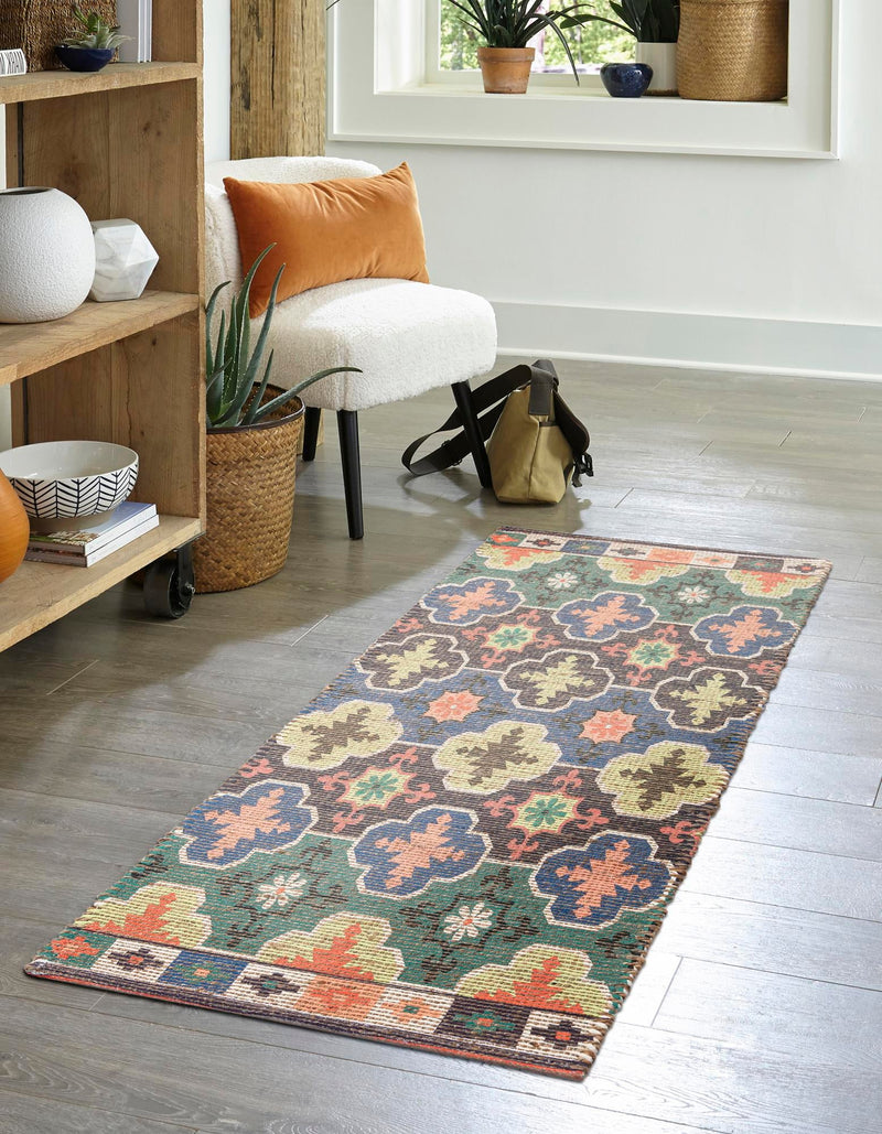 Savannah Threads Collection Area Rug - Greenwich Runner Multi lifestyle 21