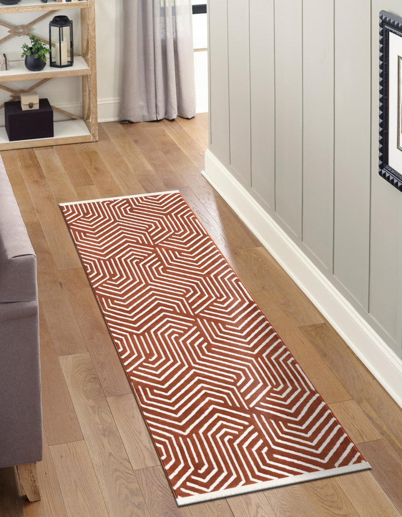Aravalli Collection Area Rug - Udaipur Runner Dusty Pink lifestyle 110