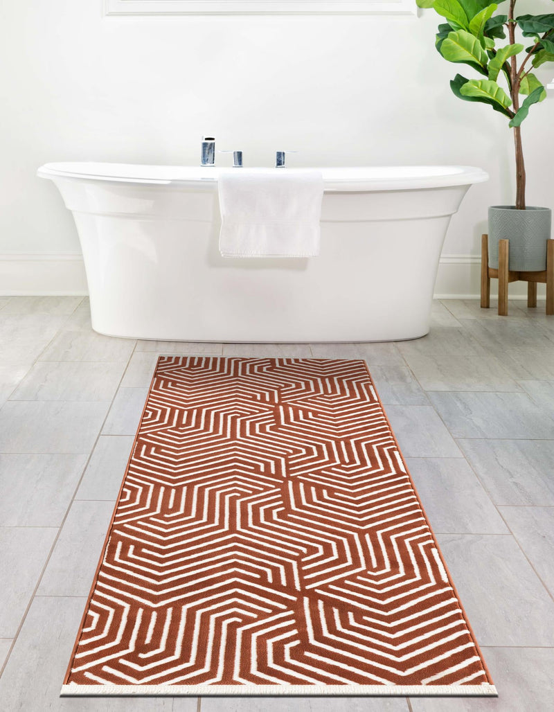 Aravalli Collection Area Rug - Udaipur Runner Dusty Pink lifestyle 114