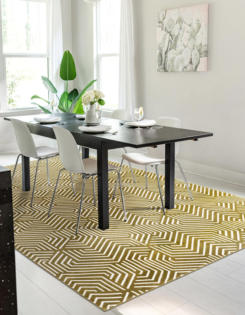 Aravalli Collection Area Rug - Udaipur Rectangle Olive Green lifestyle 21