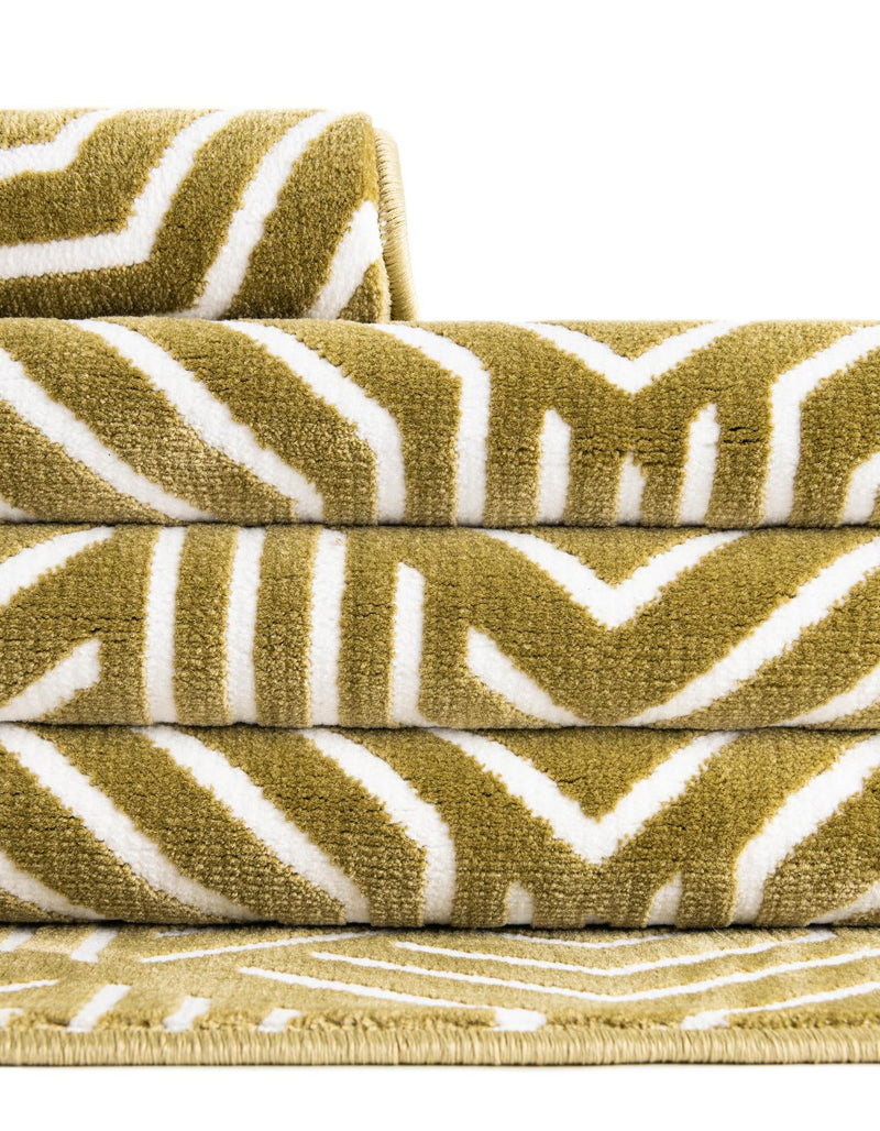 Aravalli Collection Area Rug - Udaipur Rectangle Olive Green lifestyle 105