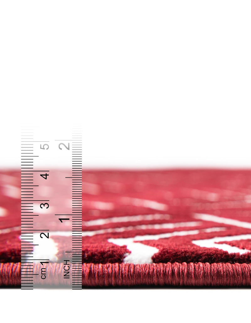 Aravalli Collection Area Rug - Udaipur Rectangle Burgundy Red lifestyle 38