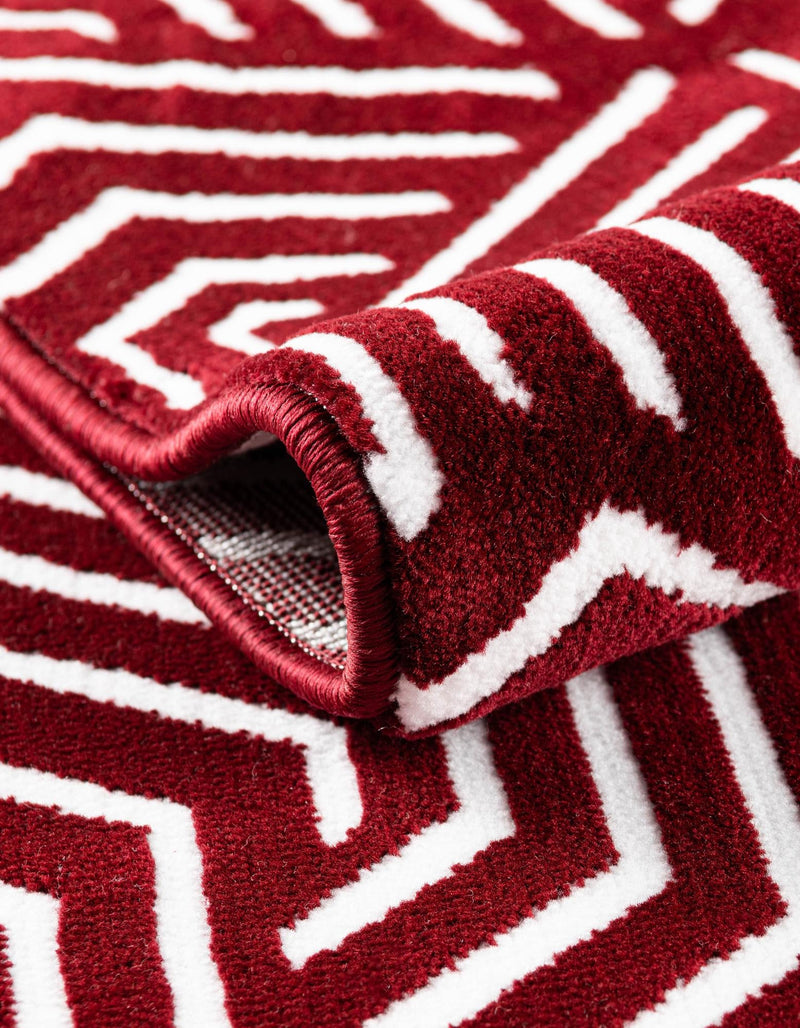 Aravalli Collection Area Rug - Udaipur Rectangle Burgundy Red lifestyle 45
