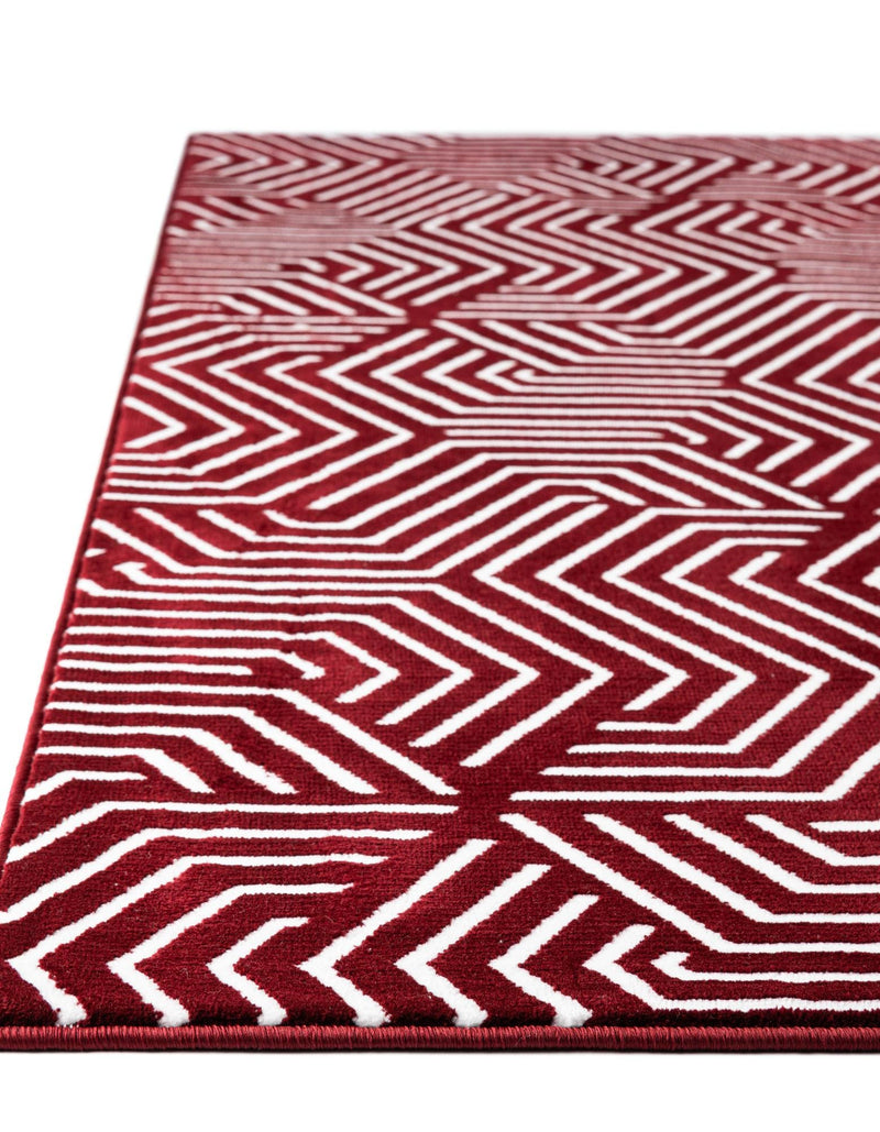 Aravalli Collection Area Rug - Udaipur Rectangle Burgundy Red lifestyle 52