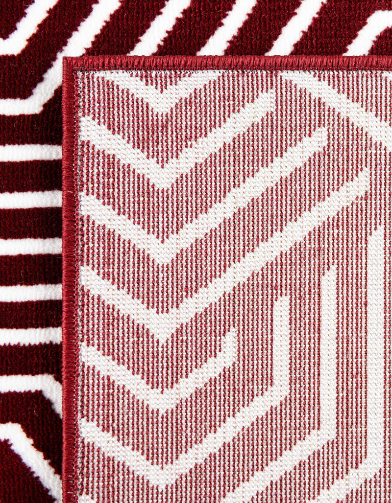 Aravalli Collection Area Rug - Udaipur Rectangle Burgundy Red lifestyle 66