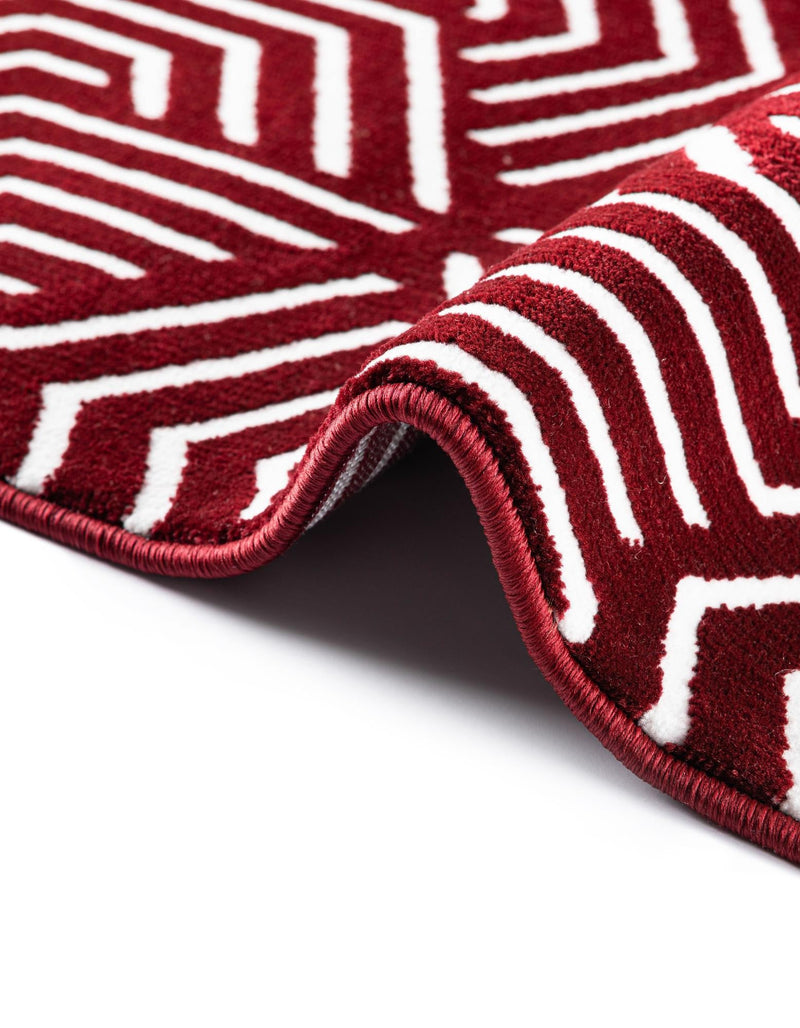 Aravalli Collection Area Rug - Udaipur Rectangle Burgundy Red lifestyle 73