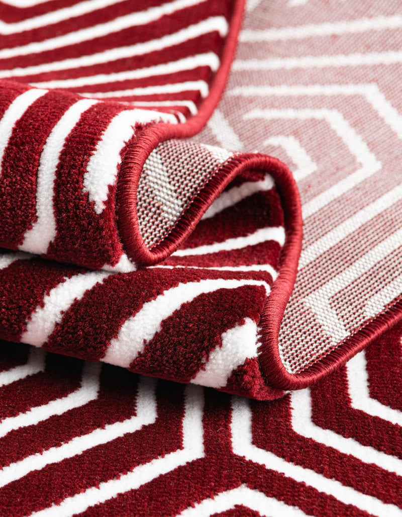 Aravalli Collection Area Rug - Udaipur Rectangle Burgundy Red lifestyle 94
