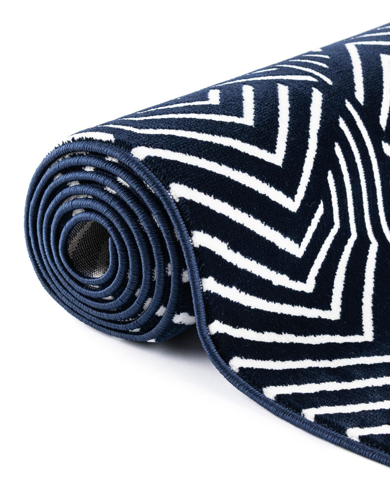Aravalli Collection Area Rug - Udaipur Rectangle Midnight Blue lifestyle 90