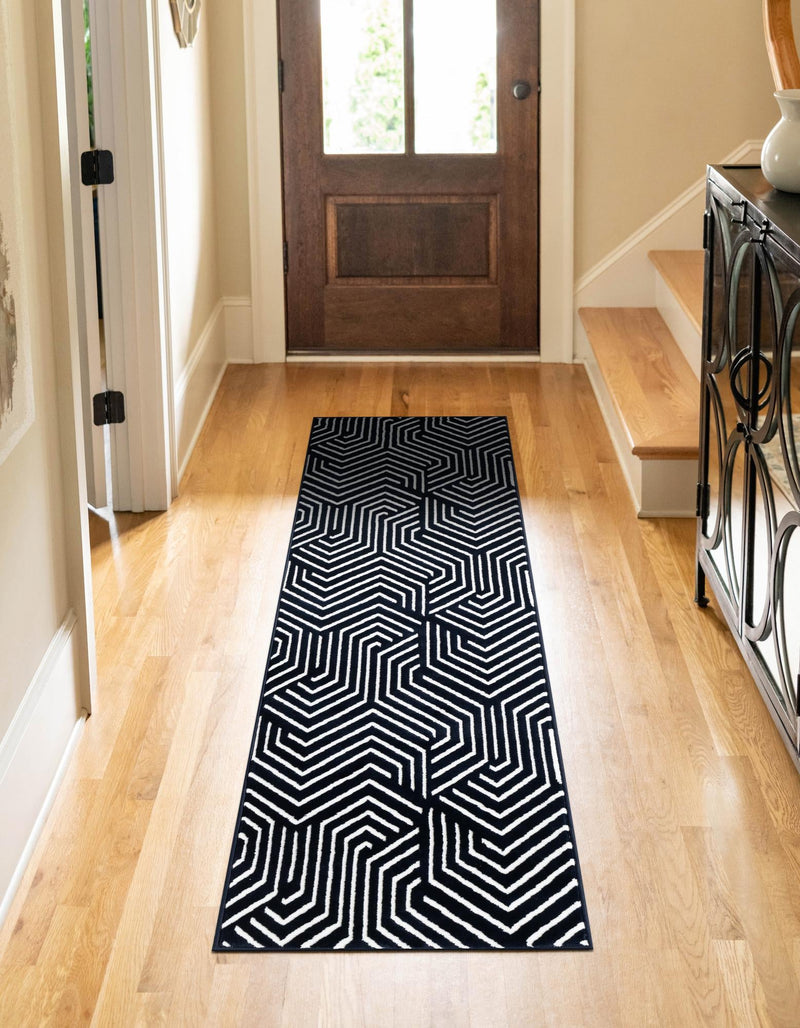 Aravalli Collection Area Rug - Udaipur Runner Midnight Blue lifestyle 115