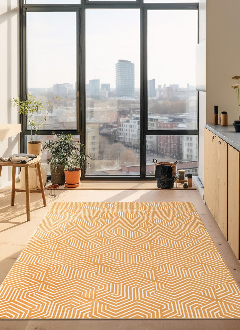 Aravalli Collection Area Rug - Udaipur Rectangle Yellow lifestyle 15