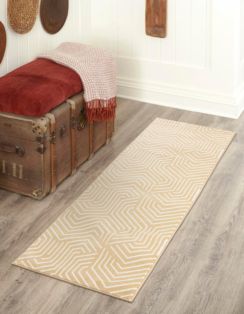 Aravalli Collection Area Rug - Udaipur Runner Yellow lifestyle 108