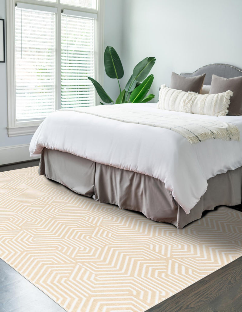 Aravalli Collection Area Rug - Udaipur Rectangle Ivory White lifestyle 19