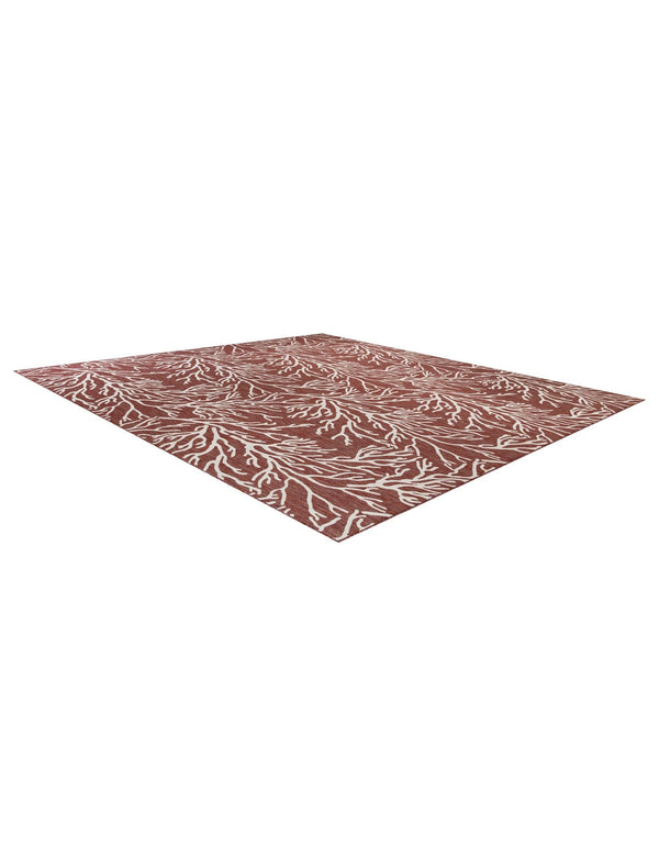 Seaside Haven Rugs Collection Area Rug - Pebblestone Square Rust Red lifestyle 77