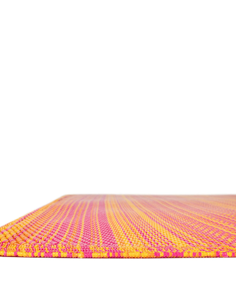 Serene Bay Outdoor Collection Area Rug - Haven Rectangle Fuchsia Sunset lifestyle 7