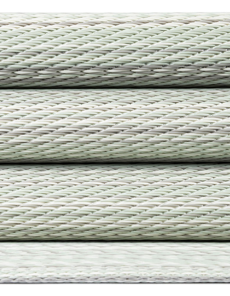 Serene Bay Outdoor Collection Area Rug - Haven Runner Pastel Gray lifestyle 88