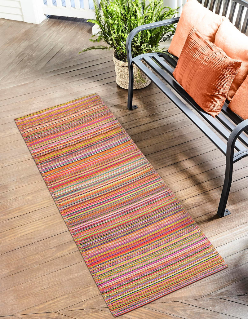 Serene Bay Outdoor Collection Area Rug - Haven Runner Multi lifestyle 56