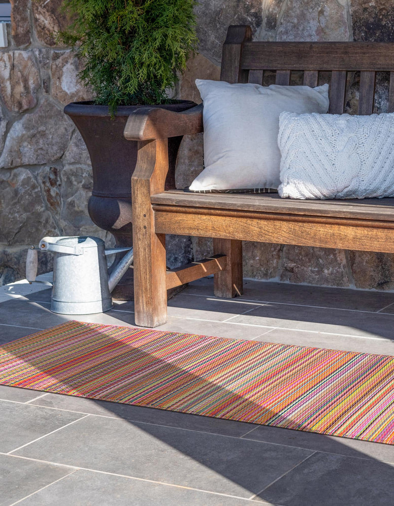 Serene Bay Outdoor Collection Area Rug - Haven Runner Multi lifestyle 68