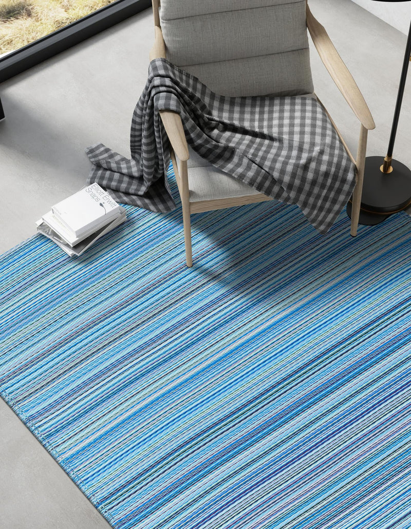 Serene Bay Outdoor Collection Area Rug - Haven Rectangle Blue lifestyle 21