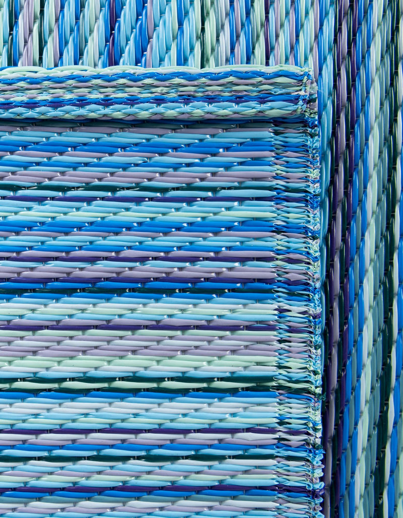 Serene Bay Outdoor Collection Area Rug - Haven Rectangle Blue lifestyle 10