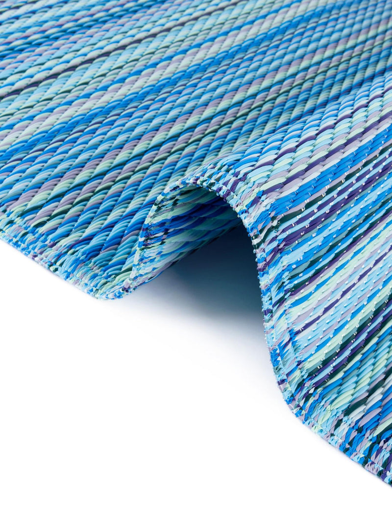 Serene Bay Outdoor Collection Area Rug - Haven Rectangle Blue lifestyle 12