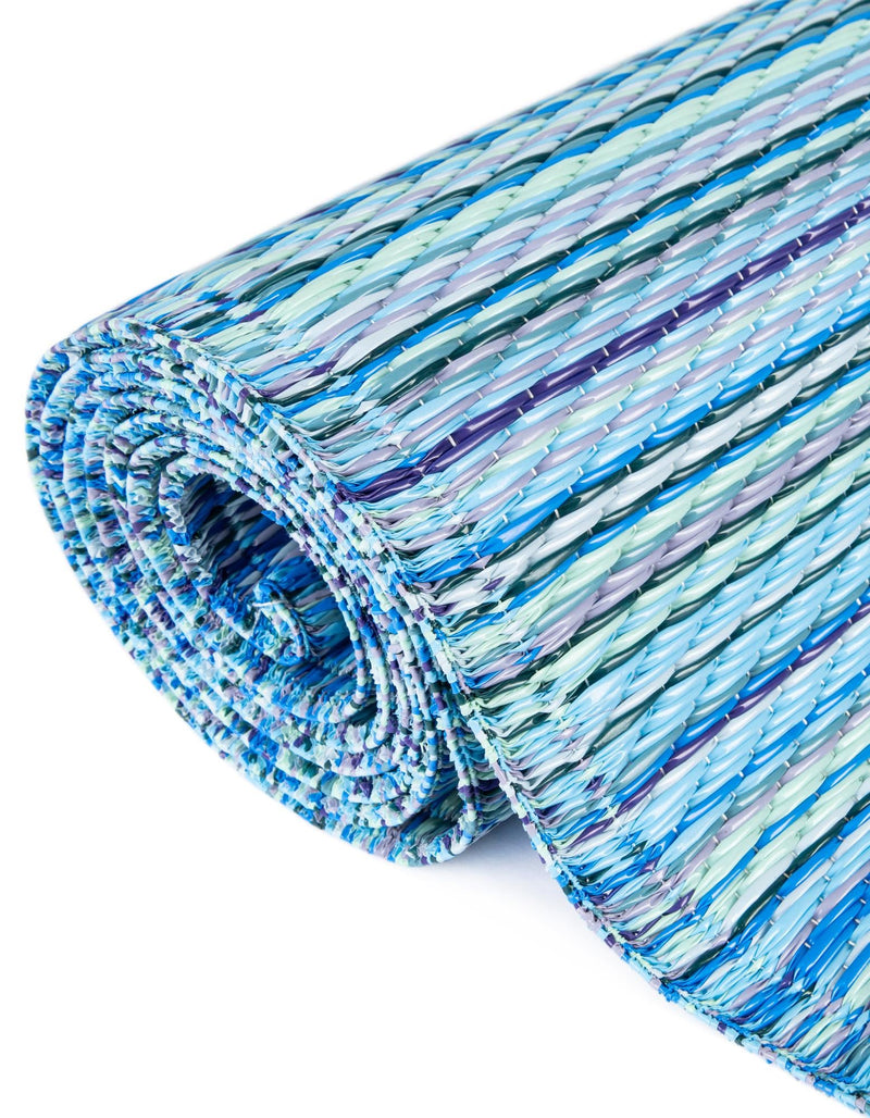 Serene Bay Outdoor Collection Area Rug - Haven Rectangle Blue lifestyle 16
