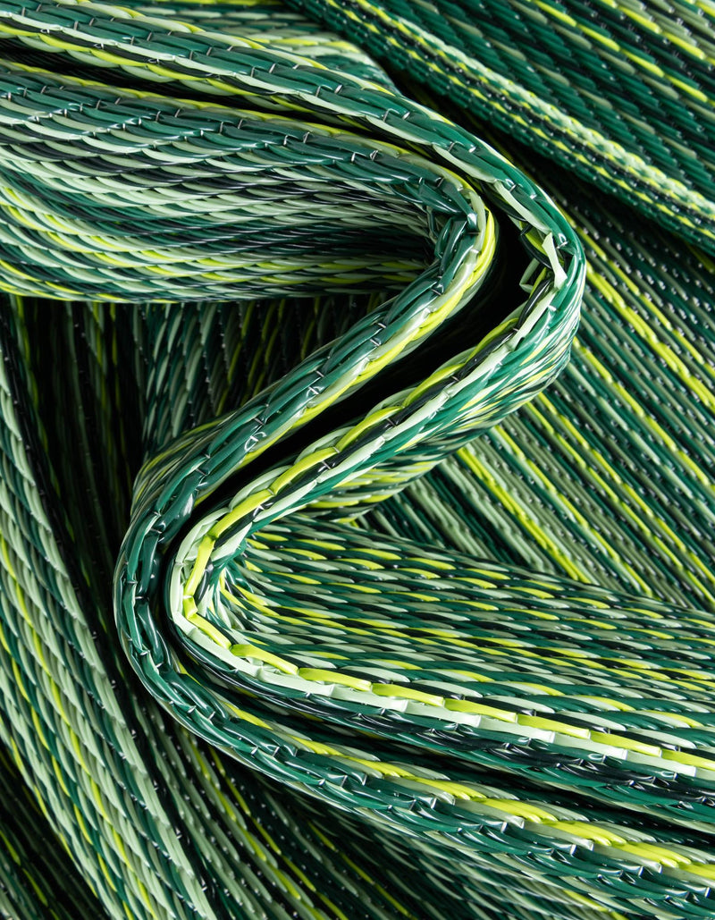 Serene Bay Outdoor Collection Area Rug - Haven Runner Green lifestyle 60