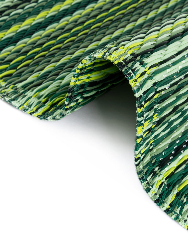 Serene Bay Outdoor Collection Area Rug - Haven Runner Green lifestyle 70