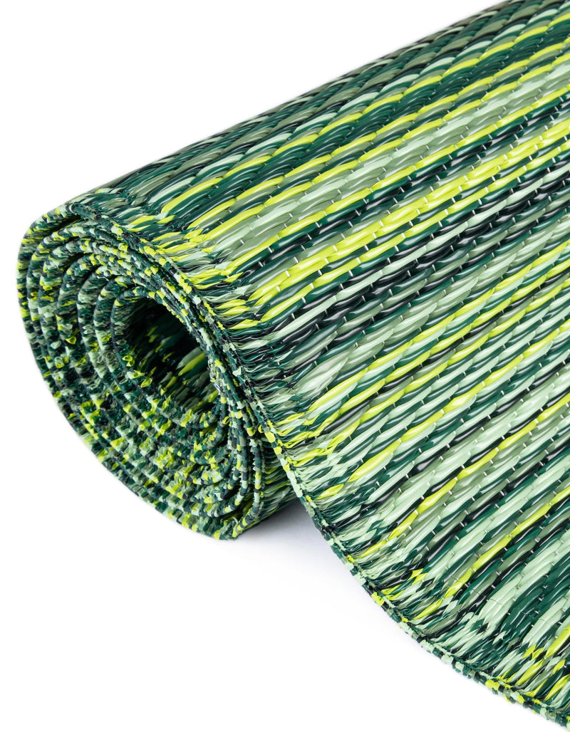 Serene Bay Outdoor Collection Area Rug - Haven Runner Green lifestyle 80
