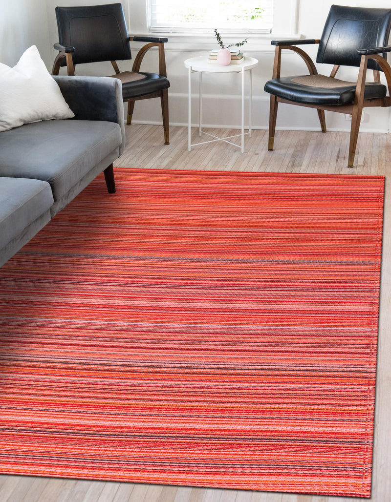 Serene Bay Outdoor Collection Area Rug - Haven Rectangle Red lifestyle 14
