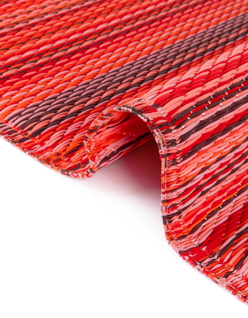 Serene Bay Outdoor Collection Area Rug - Haven Runner Red lifestyle 71