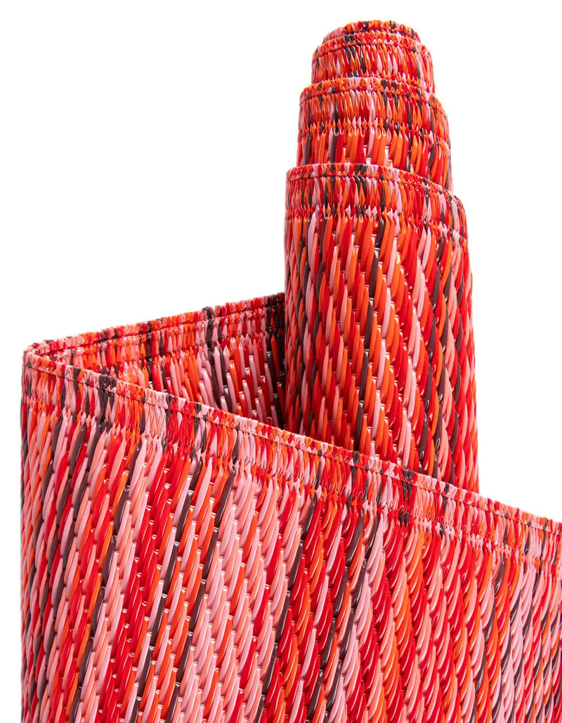 Serene Bay Outdoor Collection Area Rug - Haven Runner Red lifestyle 76