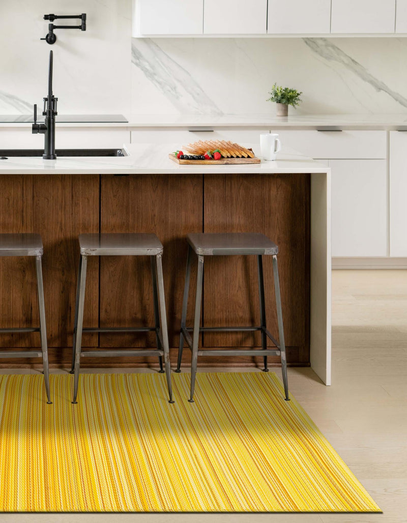 Serene Bay Outdoor Collection Area Rug - Haven Rectangle Yellow lifestyle 18