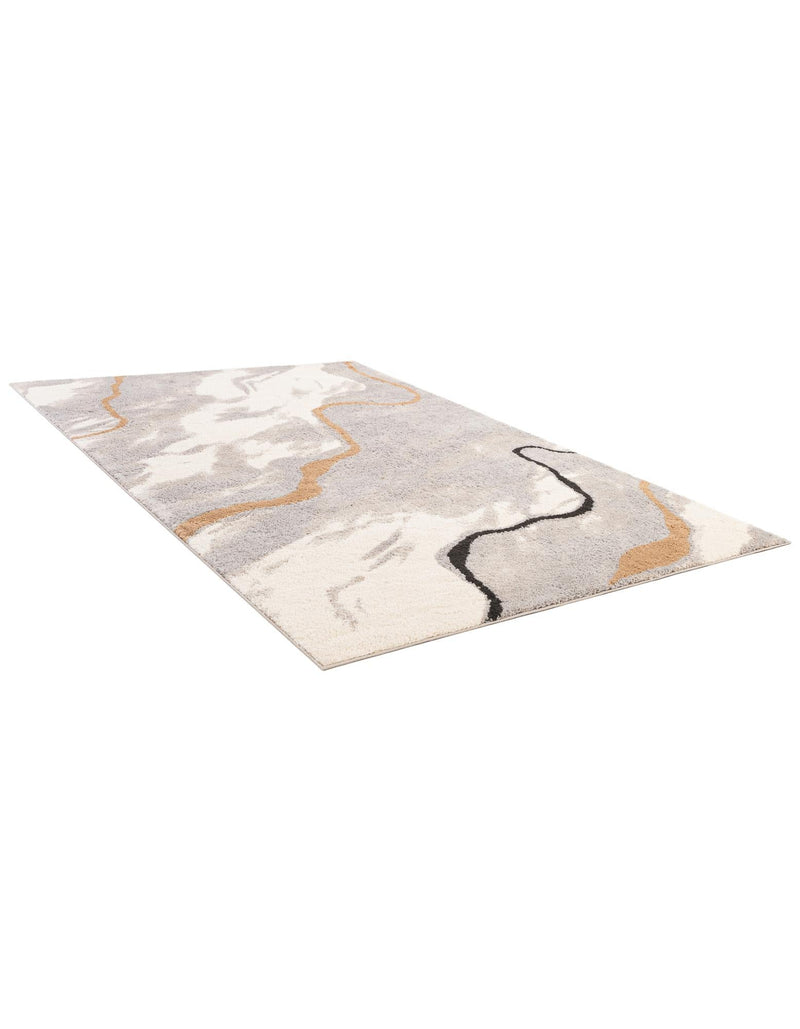 Sienna Collection Area Rug - Tuscany Rectangle Gray and Ivory lifestyle 6