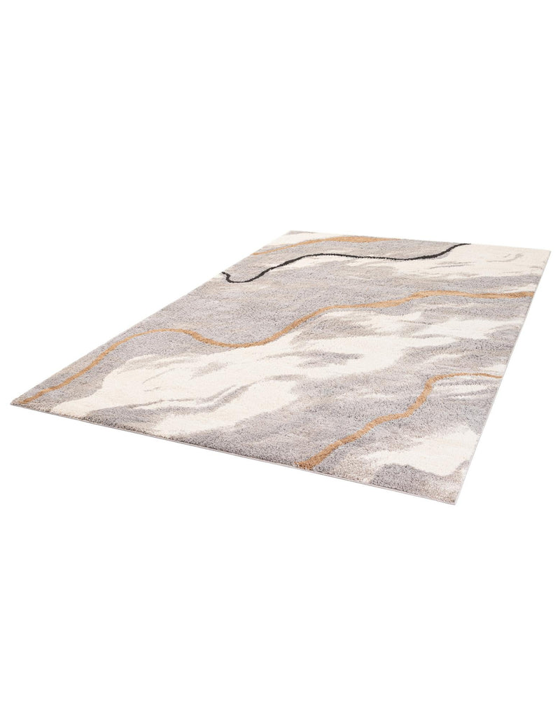 Sienna Collection Area Rug - Tuscany Rectangle Gray and Ivory lifestyle 7