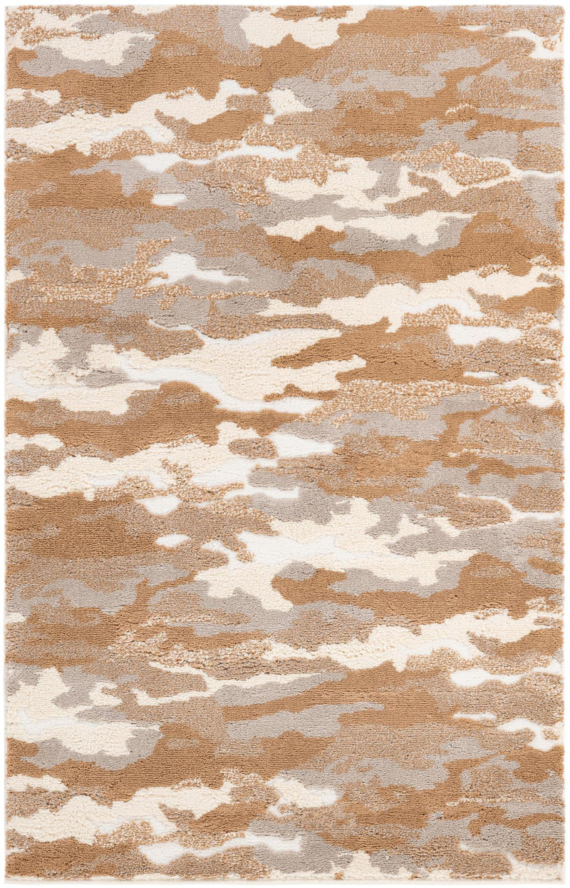 Sienna Collection Area Rug - Veneto Rectangle Caramel and Ivory lifestyle 2