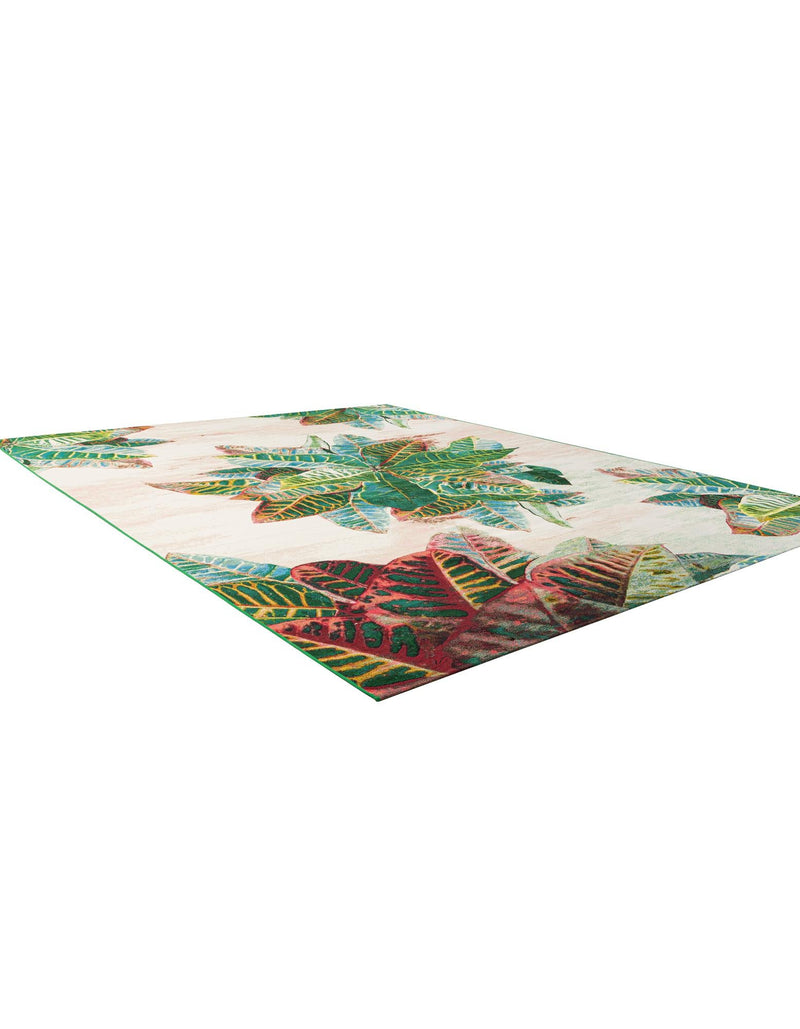 Seaside Blooms Collection Area Rug - Fern Rectangle Multi lifestyle 9