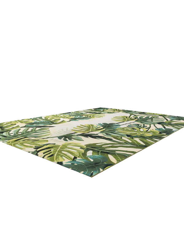 Seaside Blooms Collection Area Rug - Ivy Rectangle Green lifestyle 4